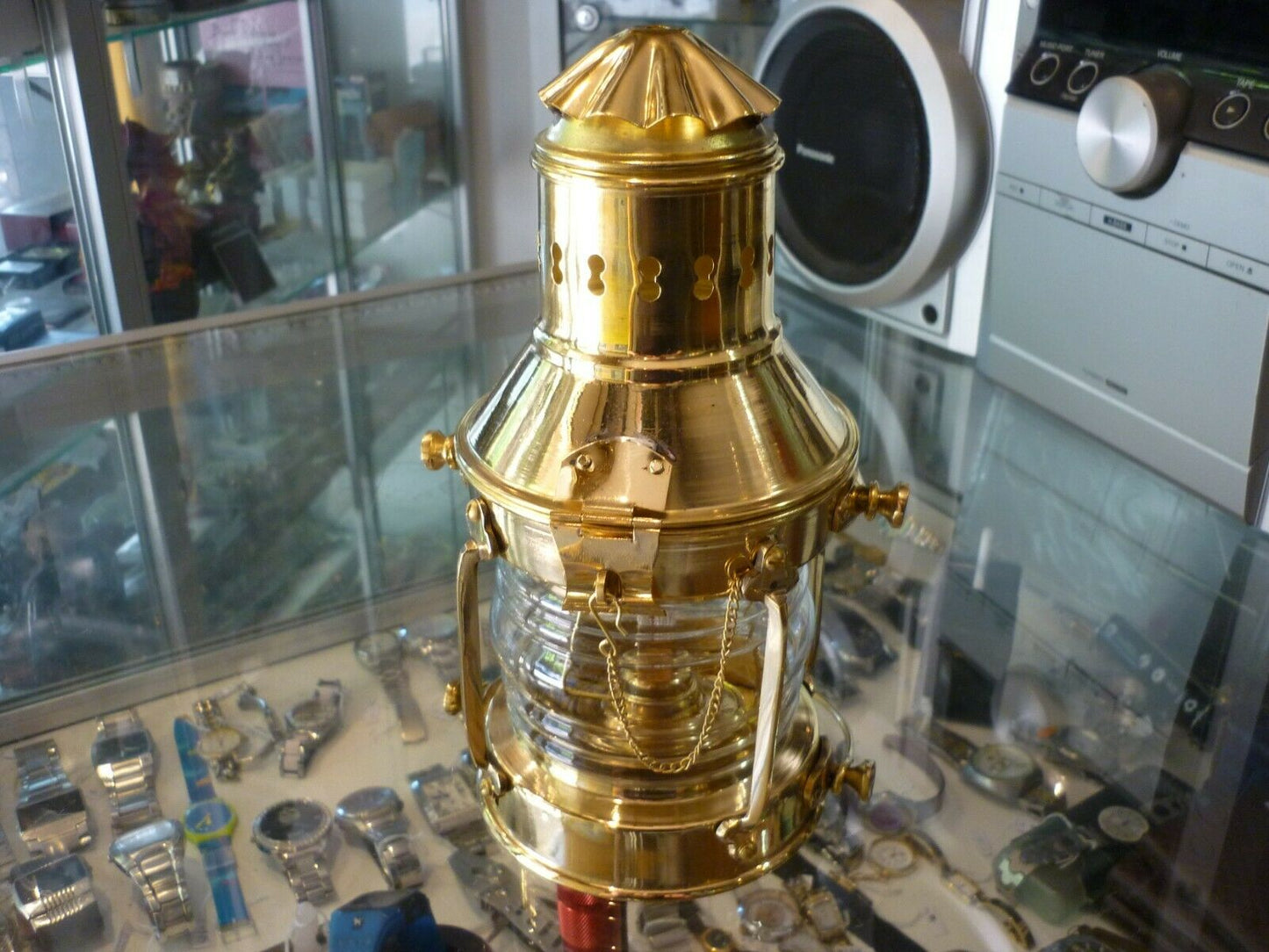 REPLICA VINTAGE NAUTICAL BRASS OIL LAMP / LANTERN MARITIME - BRAND NEW