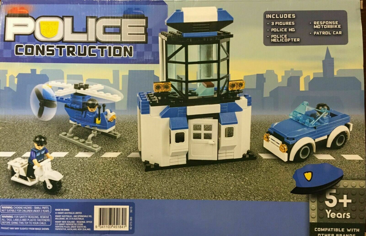 POLICE CONSTRUCTION 228 PIECES POLICE HQ CRIME UNIT / BRAND NEW