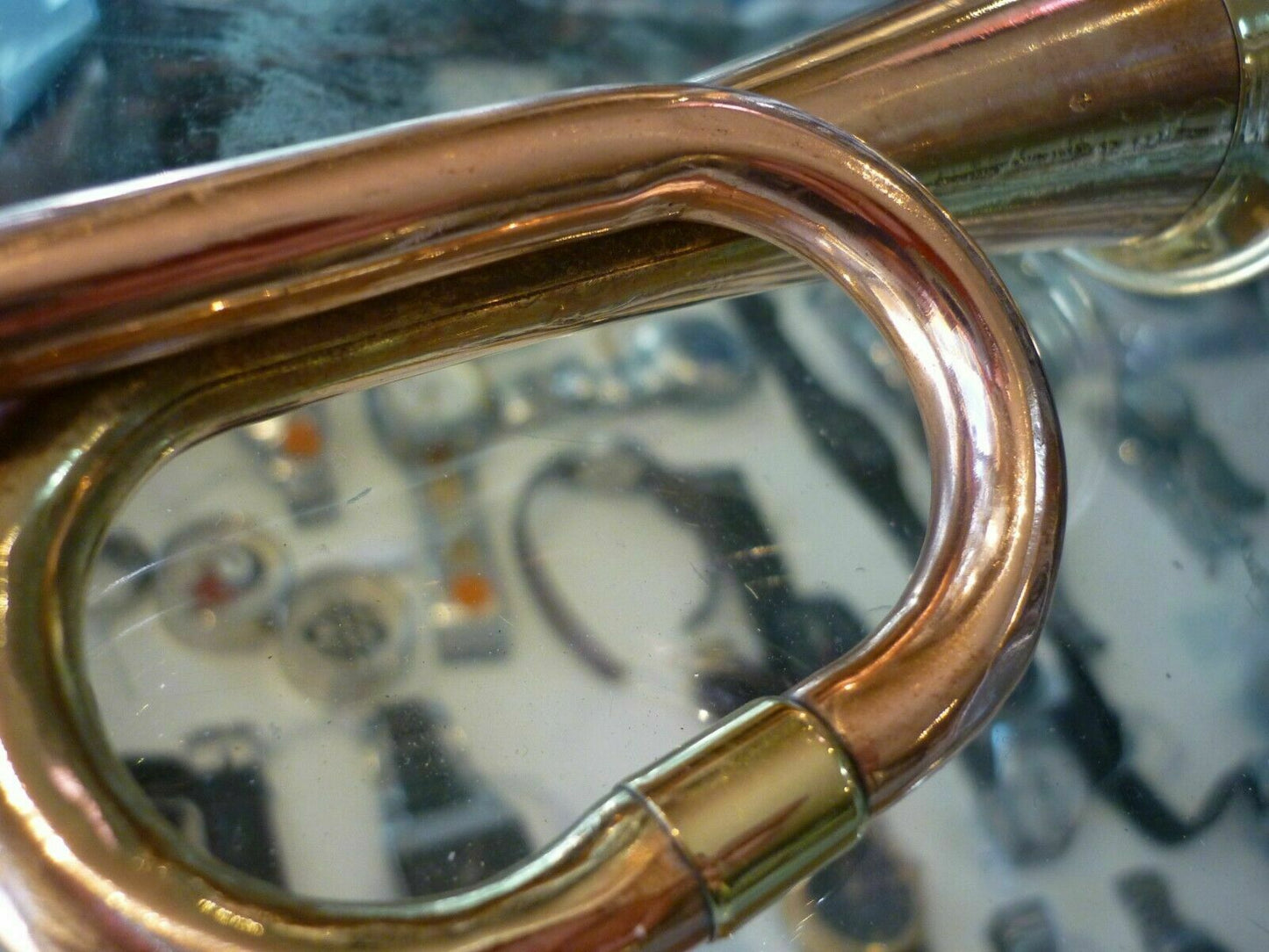 REPLICA VINTAGE NAUTICAL MILITARY BRASS MINI BUGLE ORNAMENTAL !