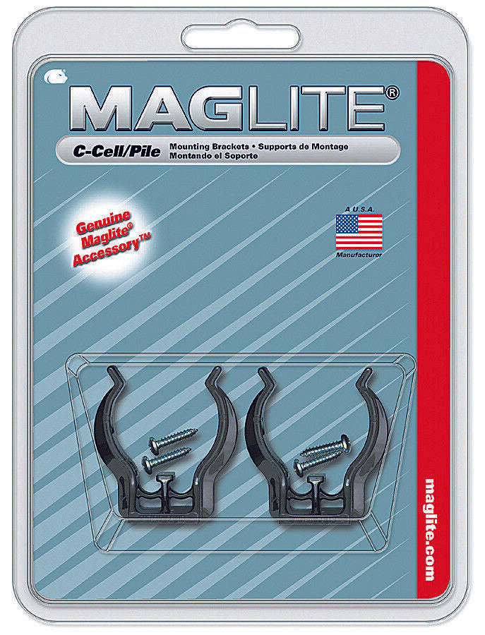 GENUINE MAGLITE AUTO CLAMPS TO FIT C-CELL FLASHLIGHTS / USA MADE BRAND NEW