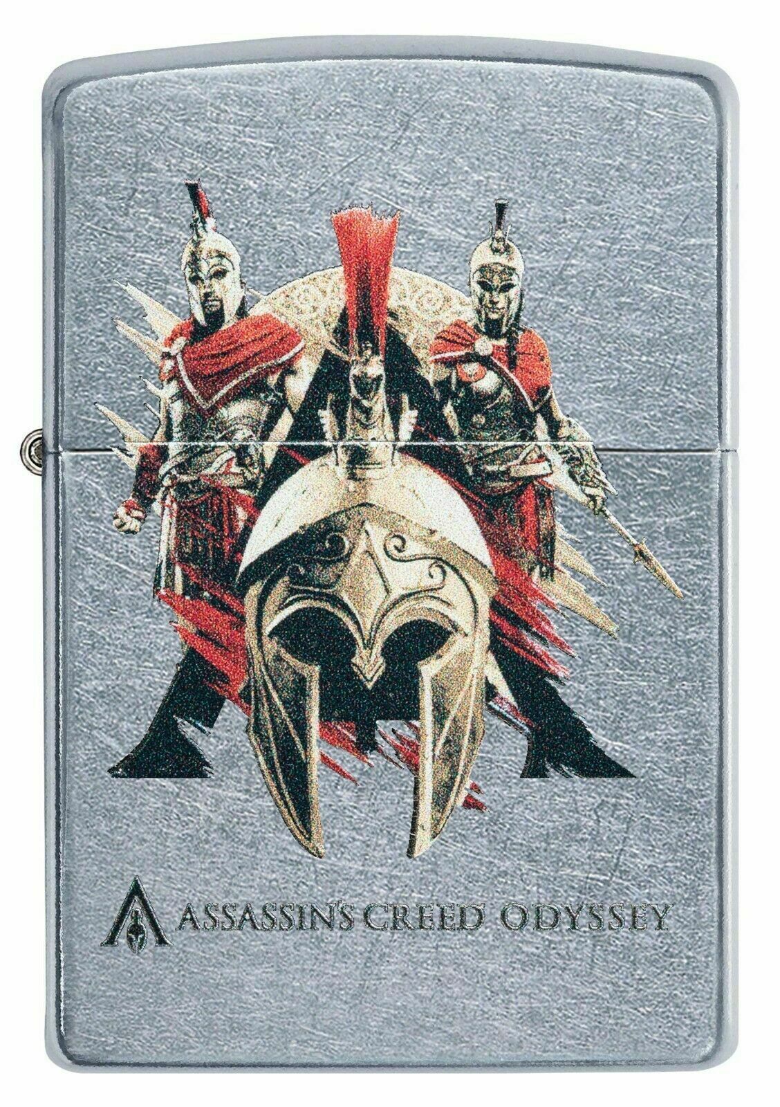 ZIPPO LIGHTER (90184) STREET CHROME ASSASSIN'S CREED GIFT BOX NEW