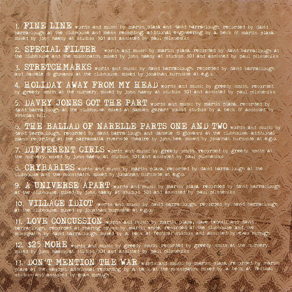 MENTAL AS ANYTHING - BEETROOT STAINS (CD, 13 TRACKS, 2000) (164083 K)